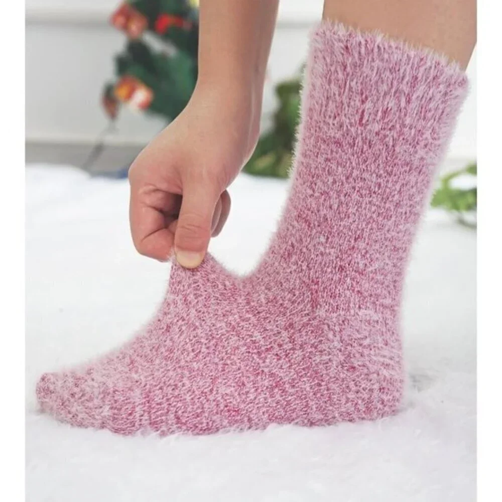 SISOSOCK Women’s Fuzzy Socks 5-Pack Soft Warm Cozy Winter Sleep Size 5-10